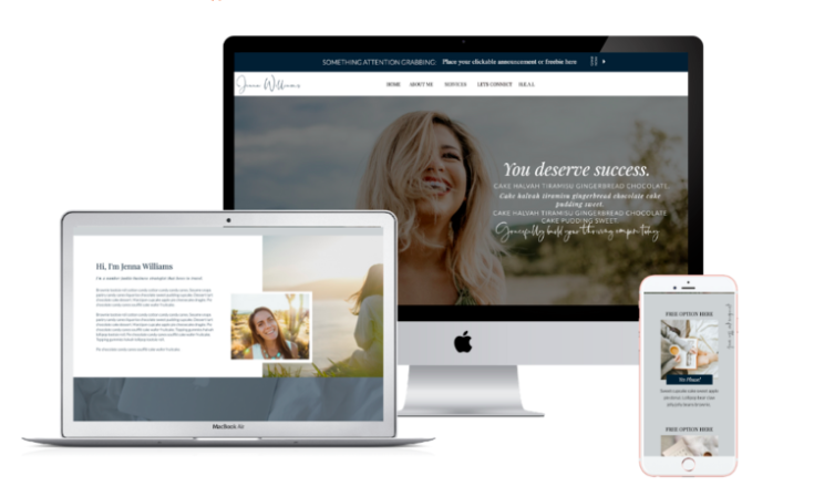 Introducing the Bold x Boho Website Template Collection. Here is The World Changer Website Template. 